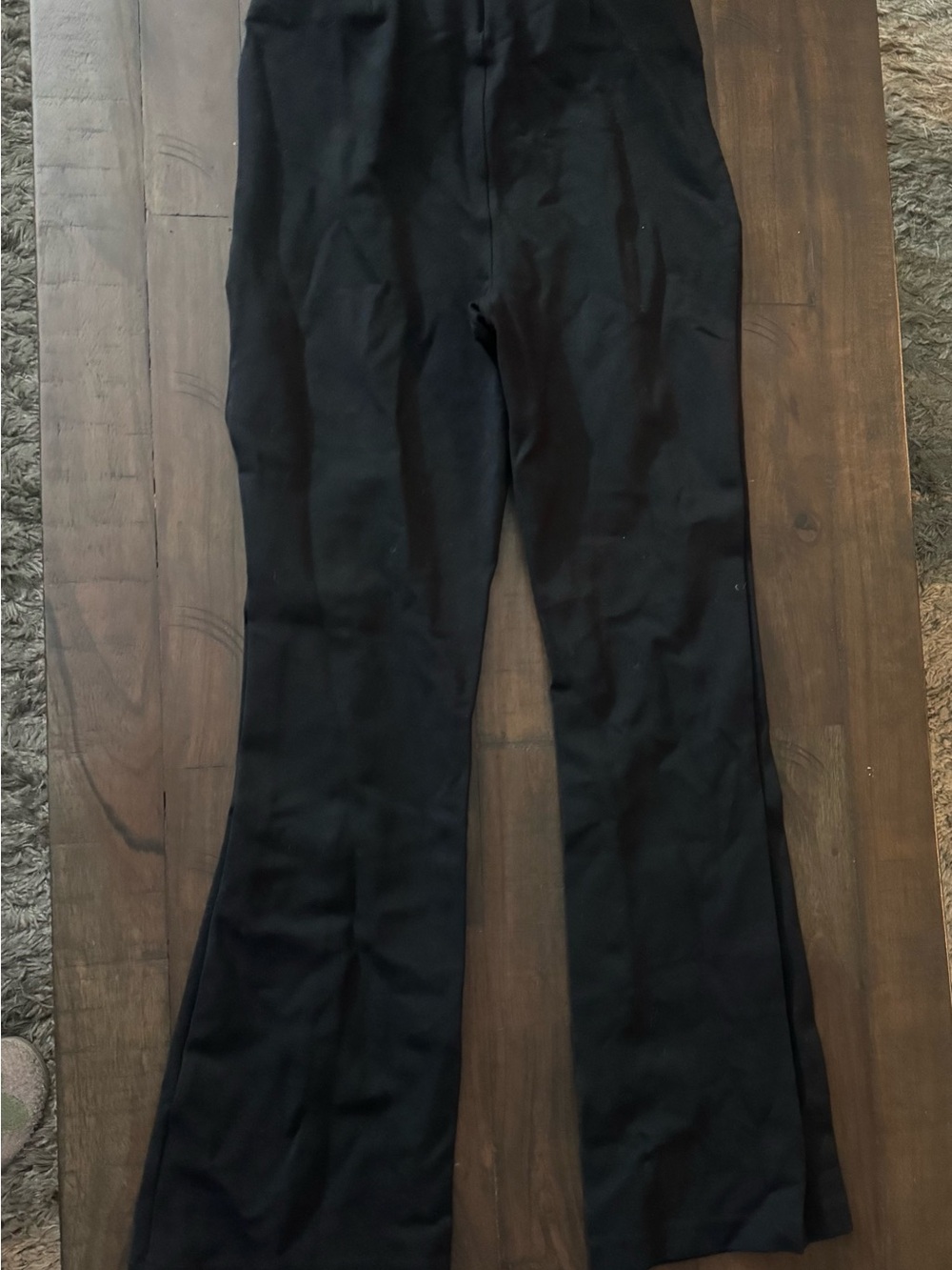 Abercrombie & Fitch Black Flare Wide-Leg Jeans